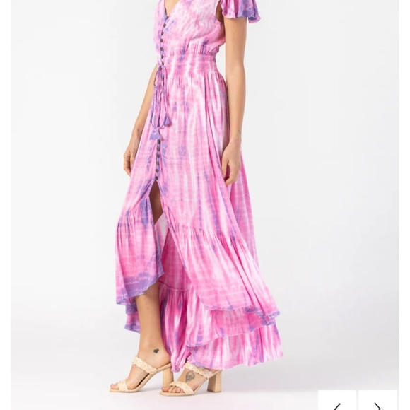 NWT Tieare Hawaii New Moon Tie Dye Maxi Dress - Picture 3 of 15